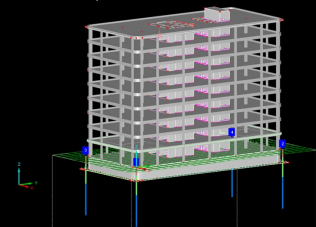 GT 000462 | Calcul de la structure en béton armé d'un immeuble de services et d'un immeuble de bureaux - Centre informatique