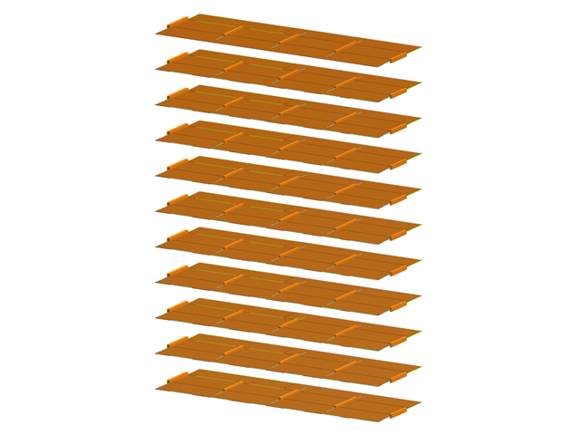 Modèle 004869 | Panneaux de plancher pour structure à plusieurs étages